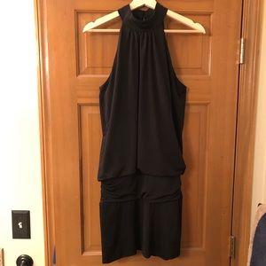 Black High Neck Party Dress